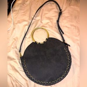 Anthropologie whipstitched crossbody purse